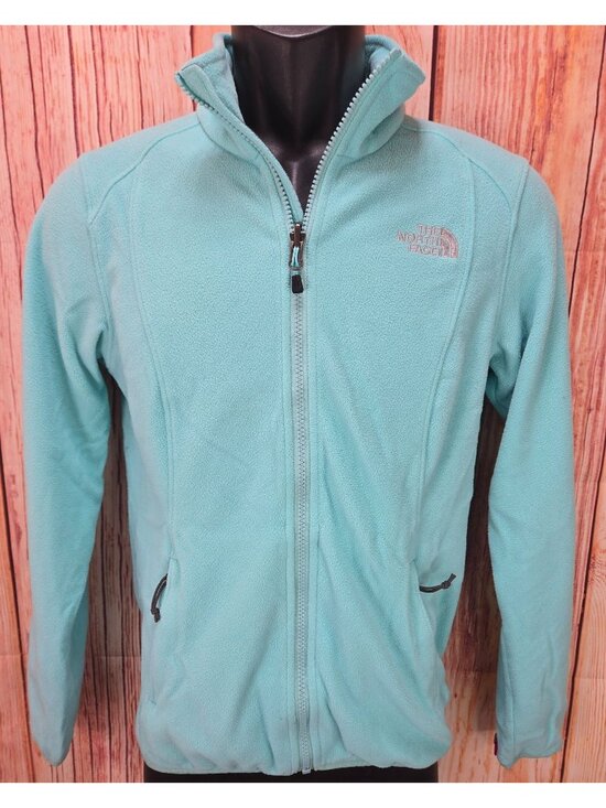 The North Face Jackets & Blazers - The North Face Womens Teal Full-Zip Fleece Jacket Size Small